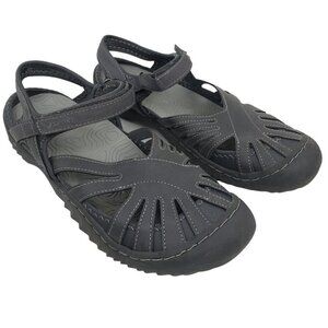 J Sport by Jambu Poppy Womens 9M Hiking Sandal Outdoor Water Closed Toe Gray